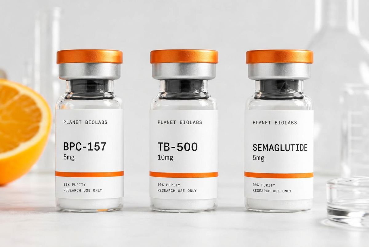 Planet Biolabs research peptide vials